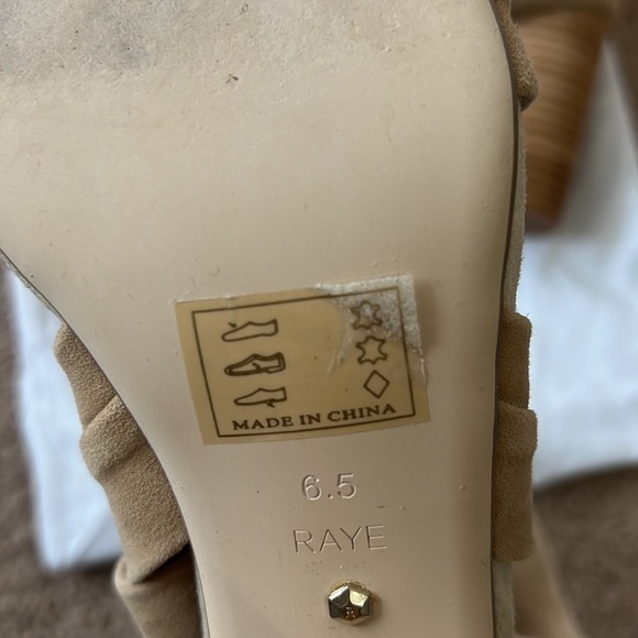 Raye Mia Wrap Ankle Heels Tan - Picture 8 of 8